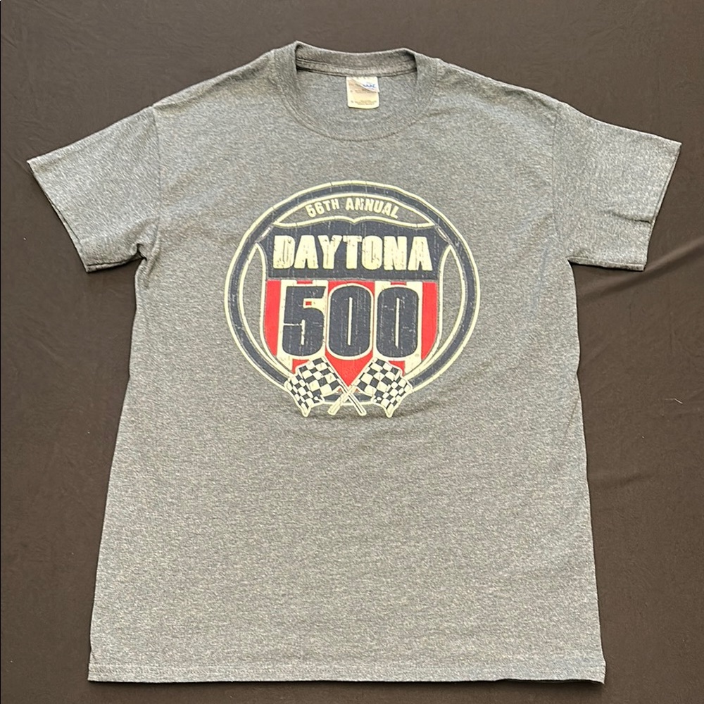 Gildan Gray Short Sleeve Tee Daytona 500